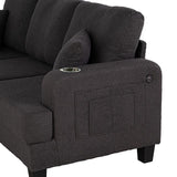  Furniture of America Cinderford SL6936DG-SF-PK Sofa IMAGE 3