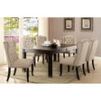  Furniture of America Sania CM3324BK-T-6PC-BN 6 Pc Dining Table Set with Bench IMAGE 1