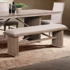  Furniture of America Ellesmere FM3230NT-BN-PK Bench IMAGE 1
