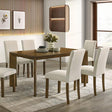  Furniture of America Paolino FM32010BR-T-7PC 7 Pc Dining Table Set IMAGE 1