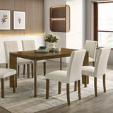  Furniture of America Paolino FM32010BR-T-7PC 7 Pc Dining Table Set IMAGE 1