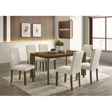  Furniture of America Paolino FM32010BR-T-7PC 7 Pc Dining Table Set IMAGE 2