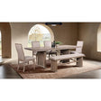  Furniture of America Ellesmere FM3230NT-T-6PC 6 Pc Dining Table Set with Bench IMAGE 1