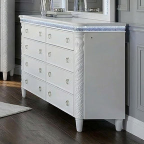  Furniture of America Swindon FM74007WH-D Dresser with LED IMAGE 1