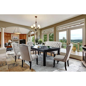  Furniture of America Sania CM3324BKT84-3564-7PC 7 Pc Dining Table Set IMAGE 1