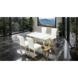  Furniture of America Holstebro FM37007GD-T 60" Dining Table IMAGE 2