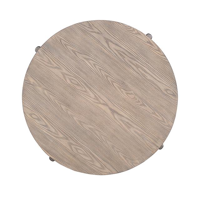  Furniture of America Roros FM44008NT-CR Round Cocktail Table IMAGE 3