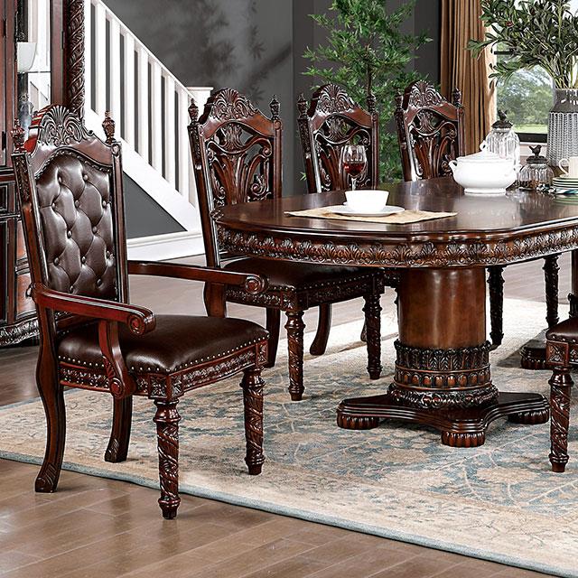  Furniture of America Canyonville CM3144T-9PC 9 Pc Dining Table Set IMAGE 4