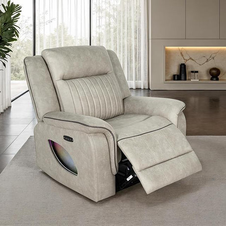  Furniture of America Arturus NX6061LB-CH-PM Power Recliner IMAGE 1