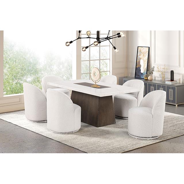  Furniture of America Grasten FM3332DB-T-TABLE Dining Table IMAGE 4