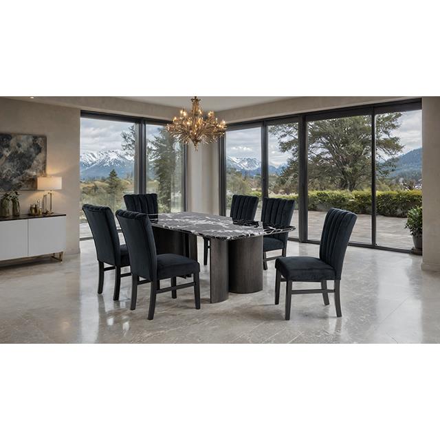  Furniture of America Selsey FM34005BK-SC-2PK Set Of 2 Side Chair IMAGE 2