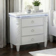  Furniture of America Swindon FM74007WH-N Nightstand with LED IMAGE 1