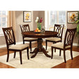  Furniture of America Carlisle CM3778RT-5PC 5 Pc Dining Table Set IMAGE 1