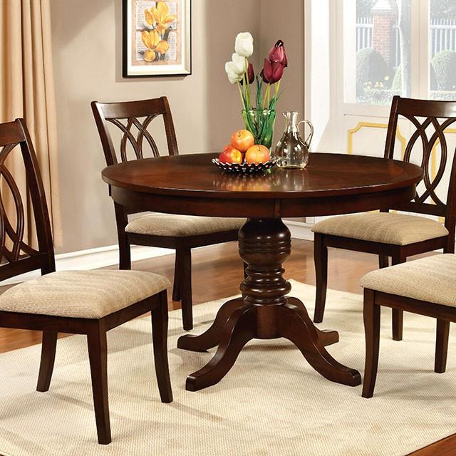  Furniture of America Carlisle CM3778RT-5PC 5 Pc Dining Table Set IMAGE 4