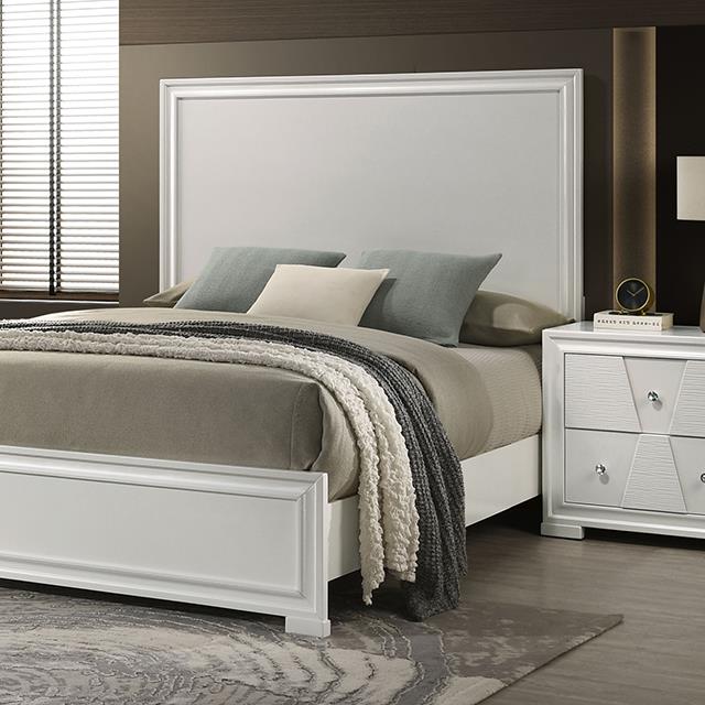  Furniture of America Holsted FM72012WH-EK-BED King Bed IMAGE 1
