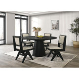  Furniture of America Tottenham FM3222BK-RT-59-5PC 5 Pc Dining Table Set IMAGE 1
