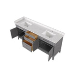  Furniture of America Oliva TM-CT006WH-80+06GY Vanity Set IMAGE 3