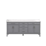 Furniture of America Oliva TM-CT006WH-80+06GY Vanity Set IMAGE 6
