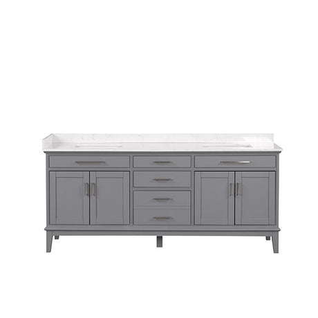  Furniture of America Oliva TM-CT006WH-80+06GY Vanity Set IMAGE 6
