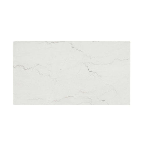  Furniture of America Thisted FM44002WH-CR Rectangle Marble Coffee Table with Casters IMAGE 3