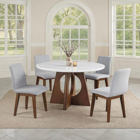  Furniture of America Ostbirk FM37011WN-RT Round Table IMAGE 1