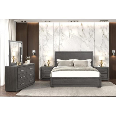  Furniture of America Crowthorne FM70100GY-Q-BED Queen Bed IMAGE 3