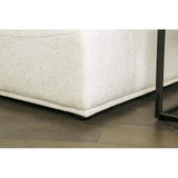  Furniture of America Stavanger FM63001WH-C 2-Seater with Square Ottoman IMAGE 2