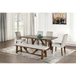  Furniture of America Losone FM3422BR-T-7PC 7 Pc Dining Table Set IMAGE 1