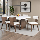  Furniture of America Caerwys FM34004BR-T-7PC 7 Pc Dining Table Set IMAGE 1