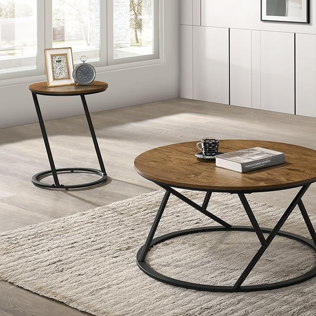  Furniture of America Ronde FM42905NT-3PK 3 Pc Table Set IMAGE 1