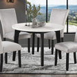  Furniture of America Sabro FM3330BK-RT-TABLE Round Dining Table IMAGE 1