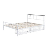  Furniture of America Nicoli FM7901WH-Q Queen Metal Bed with Underbed Storage IMAGE 5