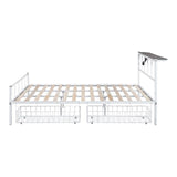  Furniture of America Nicoli FM7901WH-Q Queen Metal Bed with Underbed Storage IMAGE 6