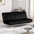  Furniture of America Villeneuve FM2906BK Futon Sofa Bed IMAGE 1