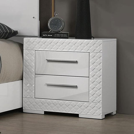  Furniture of America Whitby FM7216WH-N Nightstand IMAGE 1