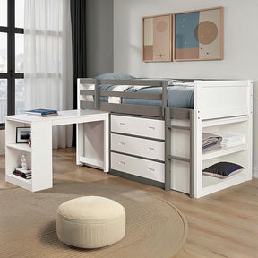  Furniture of America Ledell FM-BK203GY-T-BED Twin Loft Bed IMAGE 1