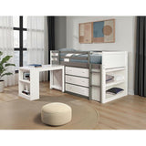  Furniture of America Ledell FM-BK203GY-T-BED Twin Loft Bed IMAGE 2