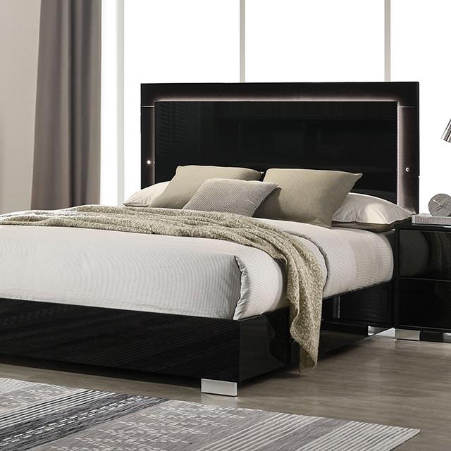  Furniture of America Sinistra FM7211BK-Q-BED Queen Bed IMAGE 1