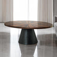  Furniture of America Surdal FM44005BK-CO-TABLE Oval Coffee Table IMAGE 1