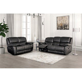  Furniture of America Glarus FM69003BK-SF-M Sofa Manual Recliner IMAGE 2
