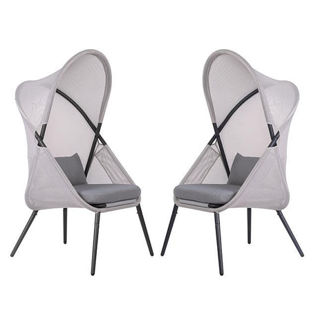  Furniture of America Alverta GM-1014LG-2PK Set Of 2 Foldable Chair IMAGE 3