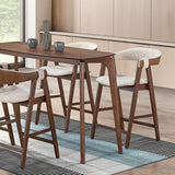  Furniture of America Ebikon FM3211WN-PT-5PC 5 Pc Counter Height Table Set IMAGE 2