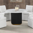  Furniture of America Varde FM3431WH-RT-TABLE Round Dining Marble Table IMAGE 1