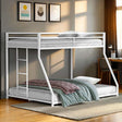  Furniture of America Rothwell FM-BK1200WH-TF Twin/Full Metal Bunk Bed IMAGE 1