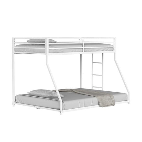  Furniture of America Rothwell FM-BK1200WH-TF Twin/Full Metal Bunk Bed IMAGE 3