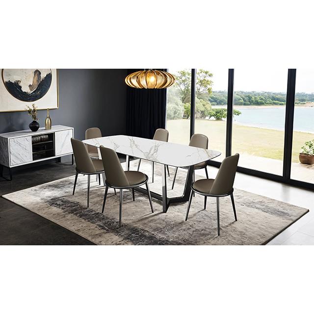  Furniture of America Norelli FM3701SV-T-7PC 7 Pc Dining Table Set IMAGE 1