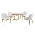  Furniture of America Balvi FM37012GD-RT-3A Round Dining Table IMAGE 1