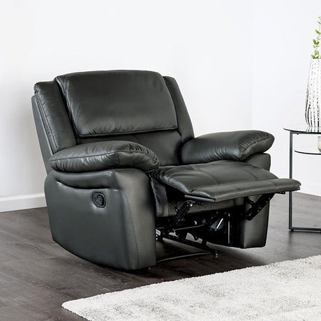  Furniture of America Glarus FM69003BK-CH-M Recliner Chair IMAGE 1