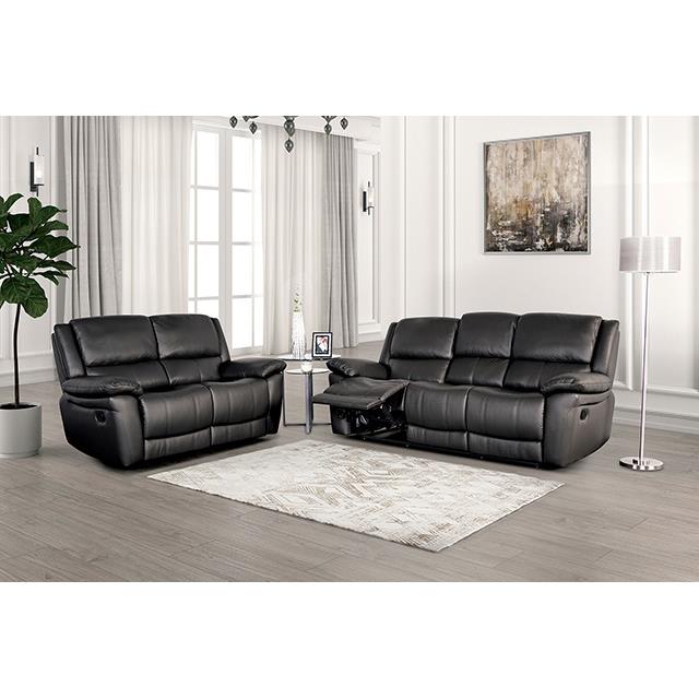  Furniture of America Glarus FM69003BK-CH-M Recliner Chair IMAGE 2