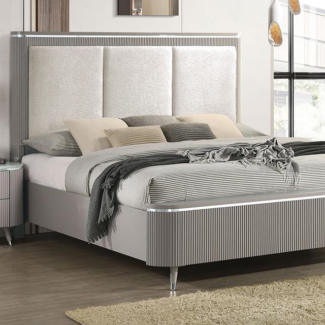  Furniture of America Aldridge FM7243GY-EK-BED King Bed IMAGE 1